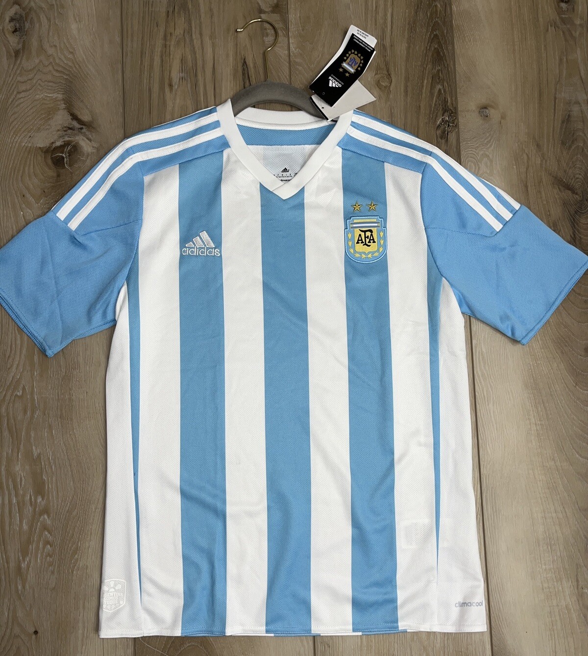 Adidas Argentina AFA Soccer Football Jersey Youth Size XL 15-16Y Climacool NEW