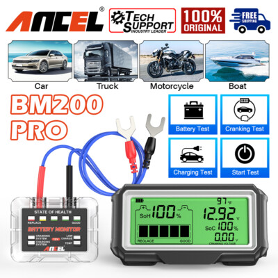 ANCEL BM200Pro Auto Batterie Monitor Wireless Radio KFZ Batterietester 12V 