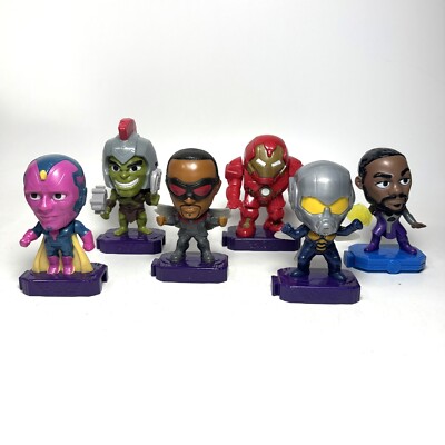 Lot of 6 McDonald s 2020 Marvel Avengers Eternals Ragnarok Wasp Happy Meal Toys