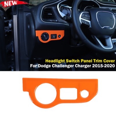 Headlight Switch Panel Trim Cover Bezel Inner For Dodge Challenger Charger 15-20
