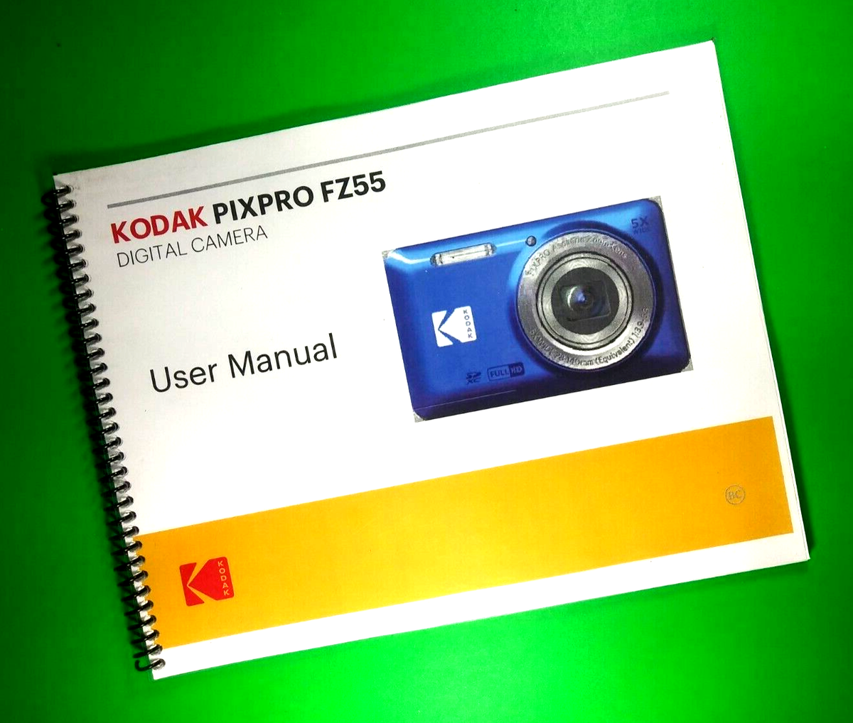 Owners Manual for Kodak PixPro FZ55 Camera 83 Pages W/Clear Owners Manual for Kodak PixPro FZ55 Camera 83 Pages W/Clear