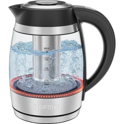 Chefman 1.8L Lightning Electric Kettle - Stainless Steel (OpenBox)