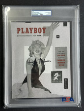Hugh Hefner Signed 7x10 Marilyn Monroe Playboy Photo PSA/DNA Cut AUTO