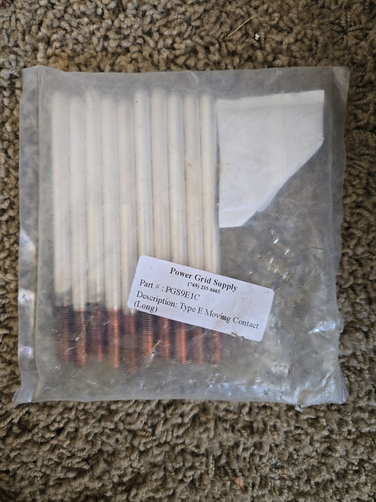 Power Grid Supply Type E Moving Contacts Long Length 10 Pack For Transformer