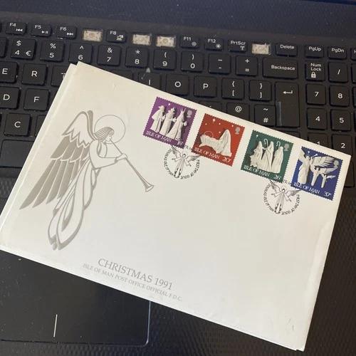 ISLE OF MAN STAMPS 1991 FIRST DAY COVER CHRISTMAS  FDC Unaddressed