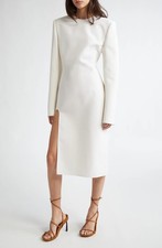 $1890 Stella McCartney Womens Long Sleeve Wool Midi Sheath Dress IT 40, US 4 - 6