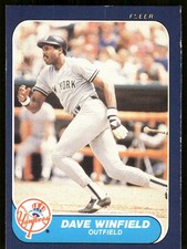 Dave Winfield 1986 Fleer #121 Yankees MLB READ FREE SHIPPING AutographDen