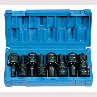 Grey Pneumatic 1/2''DR 8PC UNIV HEX