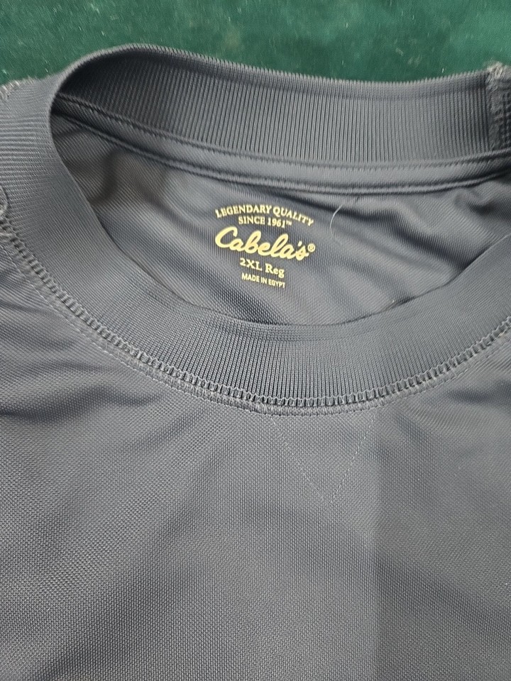 10 Lot Cabela's Tee Shirt Men's 2XL Reg Blue Shirt Style Lightweight ...