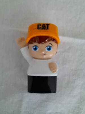 Mega Bloks Replacement Figure Man For Cat Dump Truck Construction Worker Toy