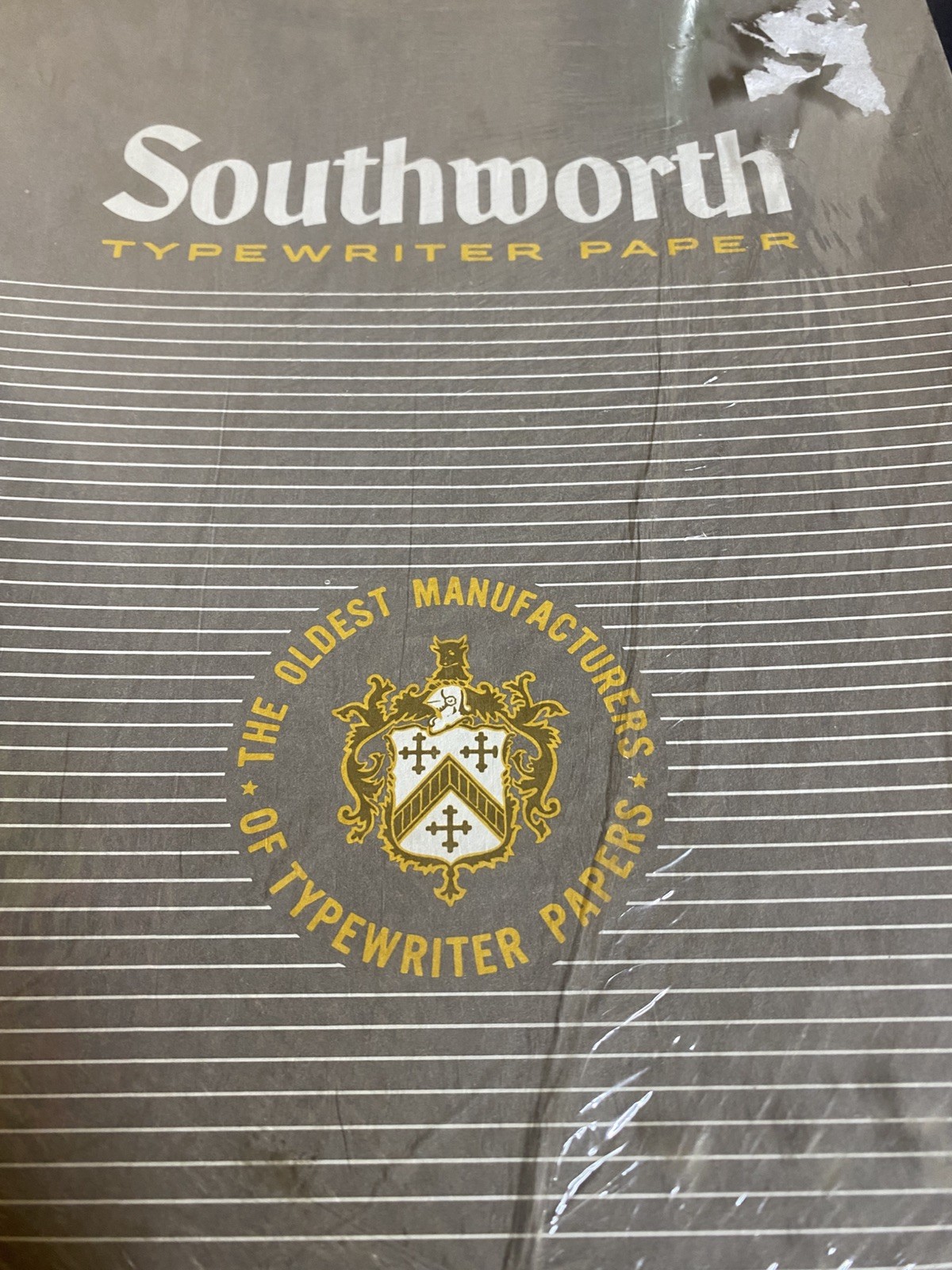 Southworth Typewriter Paper 409DR Four Star Onion Skin 8-1/2 x 13-500 Sheets NEW