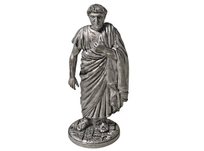 54mm Roman Senator White Metal Miniature Figurine - 2.25''