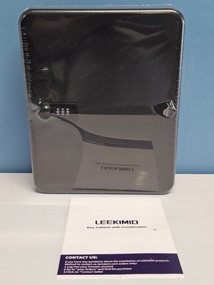 Leekimid Mountable Key Cabinet With 3-Digit Combination Lock Lock-100  Black New