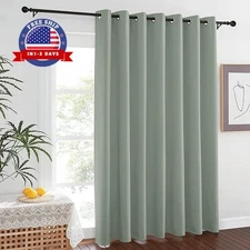Cortinas para puertas corredizas de patio - Cortinas extra anchas para puertas d
