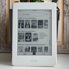 Amazon Kindle Paperwhite 7th Generation 6" E-Reader - White  No Ads