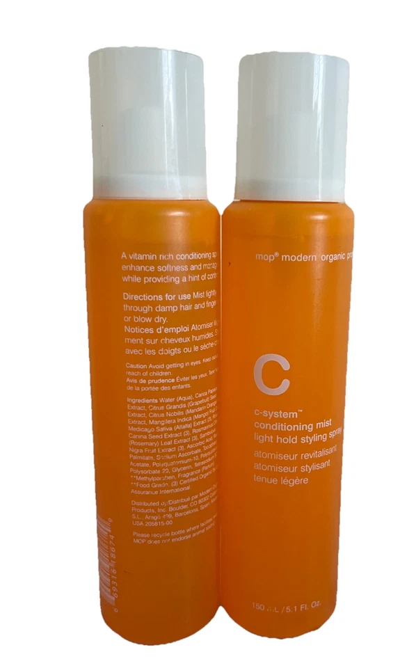3X MOP C-System niebla acondicionadora - spray de peinado de retención de luz - 5,1 OZ cada uno Foto 2 de 3