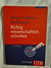 Esselborn-Krumbiegel, H.,  Richtig wissenscha...