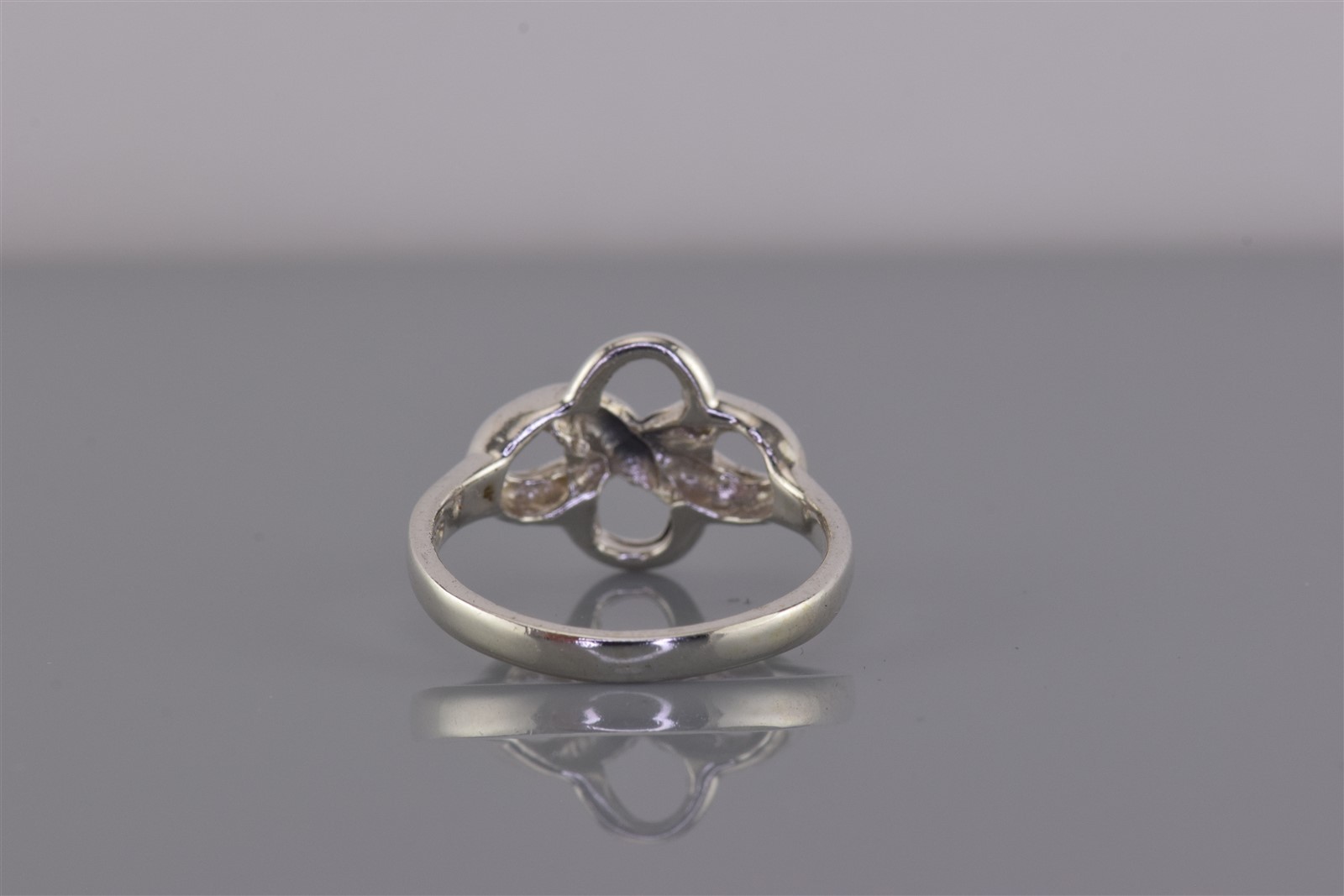 Sterling Silver Double Infinity Twisted Knot Band… - image 4