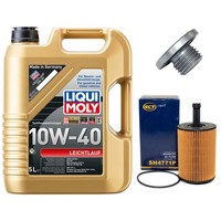 MotoröL Filter Set 10W-40 5 Liter + ÖLablassschraube FüR Opel Vectra B Astra G