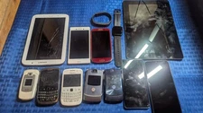 Mixed Lot Of Broken Or Not Working Cell Phones, Samsung, Sony, Asus, Motorola 