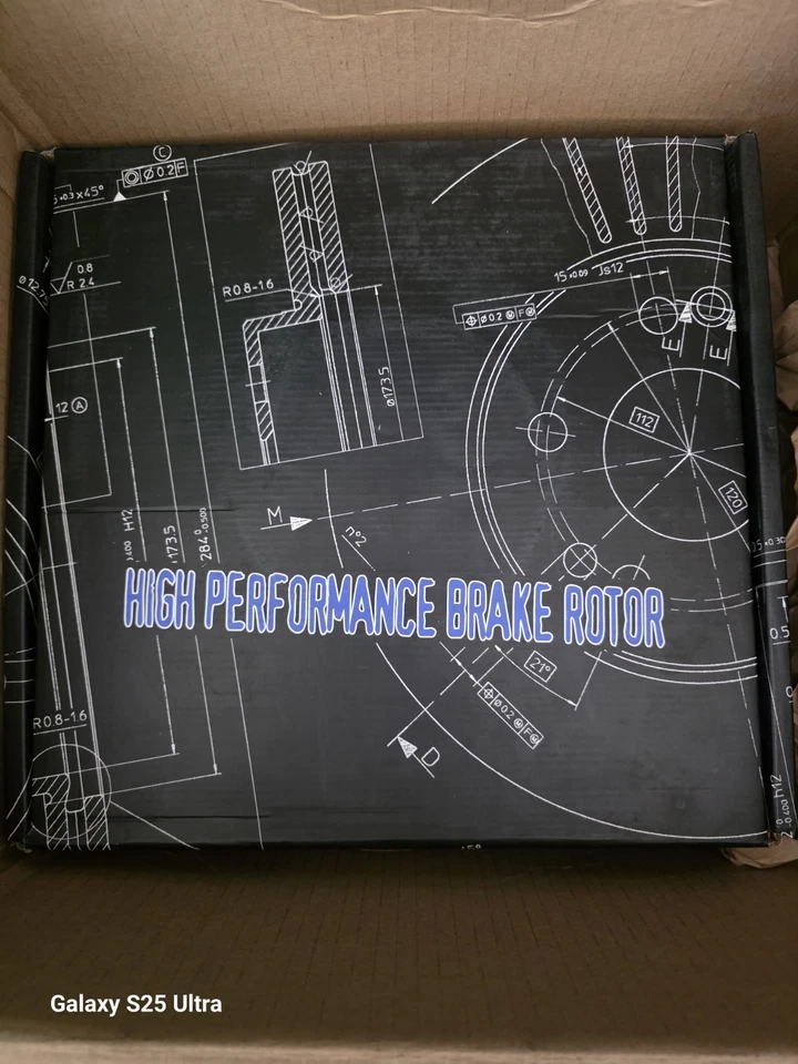 2012-2018 BMW F30 320i 328i 428i Rear Left & Right Brake Rotor Rotors Set - Image 2 of 3