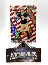 2025 Panini Mosaic NFL Tyler Shough Red White Stripes RC New Orleans Saints 312