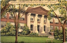 Durant Admin Building Southeastern State College Campus Oklahoma Postcard E93