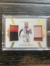 2020 Flawless Collegiate Football D’andre Swift Rookie Dual Patch Gold 5/10