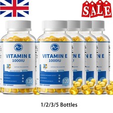 Vitamin E 1000IU Capsules ?Natural, for Skin, Heart, and Immune Health 120-600CT