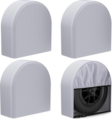 RV Tire Covers Set of 4 with Waterproof Coating and Heavy Duty 600D Oxford, Wind