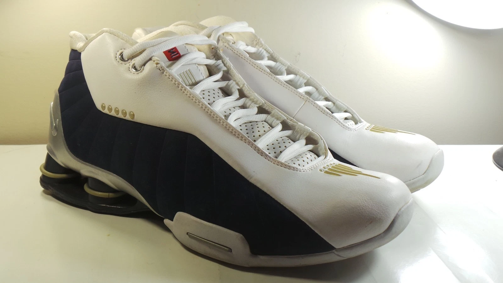 NIKE 2012 SHOX BB4 376918-100 OLYMPIC NAVY 10 ZOOM MAX FORCE 1 180 DUNK AIR 95