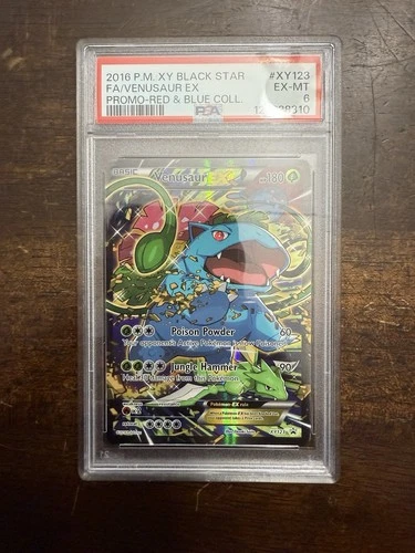 2016 Pokemon XY Black Star Promo Full Art Venusaur EX XY123 PSA 6  New Cert