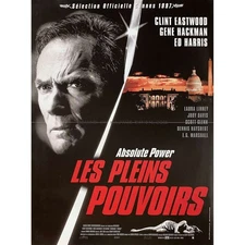 ABSOLUTE POWER French Movie Poster  - 15x21 in. - 1997 - Clint Eastwood, Gene Ha