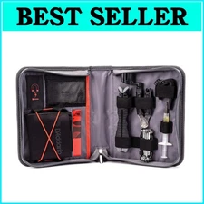 Black Guitar Maintenance Kit: Multi-Tool, Capo, and More - D'Addario Essentials