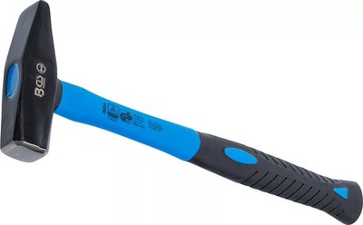 BGS Hammer Schlosserhammer mit Fiberglasstiel 500 g