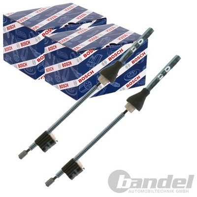 2x BOSCH HANDBREMSSEILE passend für FORD FIESTA FOCUS FUSION MAZDA 2