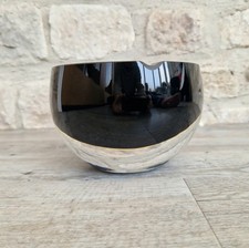 1960's Vintage Antonio da Ros Murano Glass Cigar Ashtray Cenedese Black Sommerso