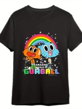 Amazing World Gumball Darwin Rainbow Portrait T-Shirt