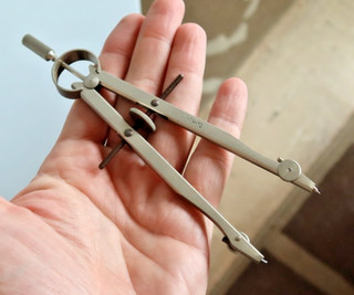 RARE Vintage Germany Drawing Drafting Compass Tool German Collectible LOOK WOW