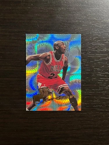 MICHAEL JORDAN 1995-96 Topps Power Boosters Parallel Card #277 Beauty! Bulls HOF