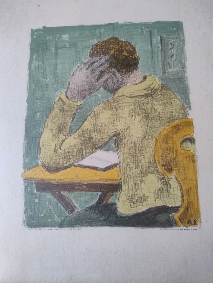 Original Lithographie Arnold Brugger - Photo 2/4