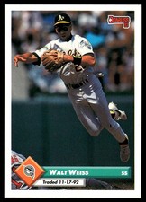 Walt Weiss 1993 Donruss #756 Florida Marlins MLB READ FREE SHIPPING AutographDen