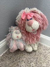 Rare Kenner Disney Fluppy Dogs Plush Yarn Wiggle Pup 1986 Lot