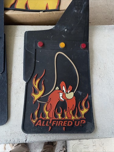 VINTAGE - LOONEY TUNES YOSEMITE SAM MUD FLAPS - ALL FIRED UP - Bild 12 von 24
