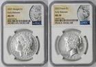 2023 Morgan and Peace Dollar $1 MS 70 NGC Early Releases - 2 Coin Set