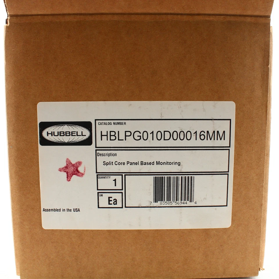 Hubbell SplitCore Circuit Panel Monitor 120A 240V 3 Phase Delta HBLPG010D00016MM - Image 4 of 4