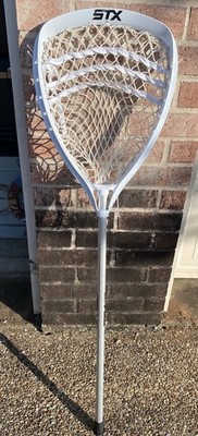 STX 6000 Lacrosse Goalie Complete Stick White Head Silver Shaft
