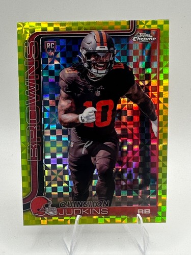 2025 Topps Chrome #325 Quinshon Judkins Pulsar Refractor