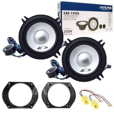 Kit 4 Alpine SXE-1350 Frontlautsprecher für Alfa Romeo Spider 916 5'' 4Ω 2-Wege
