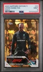 2023 TOPPS CHROME FORMULA 1 SAPPHIRE EDITION GOLD #23 LEWIS HAMILTON 25/50 PSA 9
